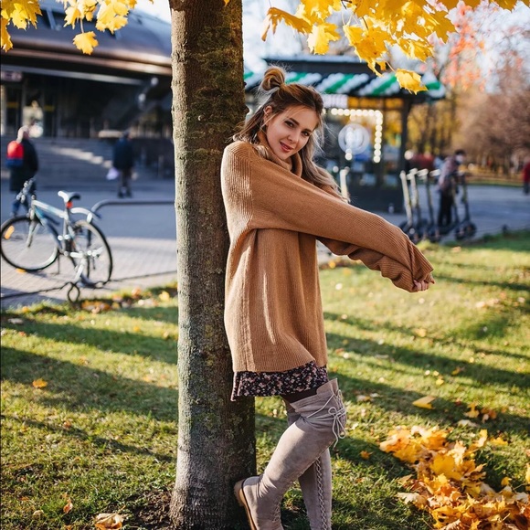 Turtleneck Sweater Dress - Picture 2 of 15